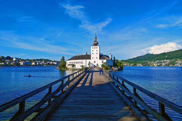 Castillo en el Lago de Gmunden