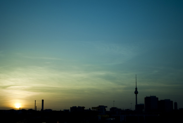 Atardecer Warscheurbruecke Berlín