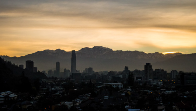 Atardecer en Santiago de Chile